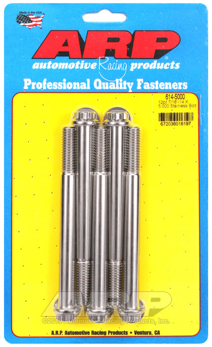 ARP 7/16-14 X 5.000 12pt 1/2 wrenching SS bolts
