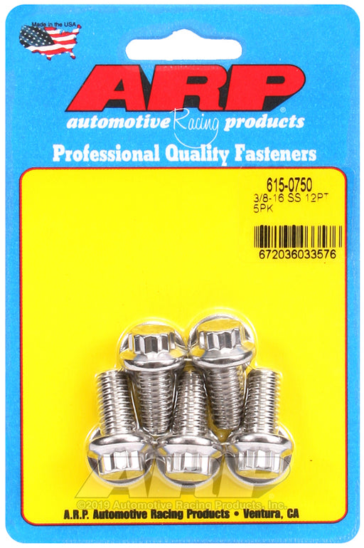 ARP 3/8-16 x 0.750 12pt 7/16 wrenching SS bolts