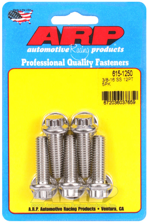 ARP 3/8-16 x 1.250 12pt 7/16 wrenching SS bolts