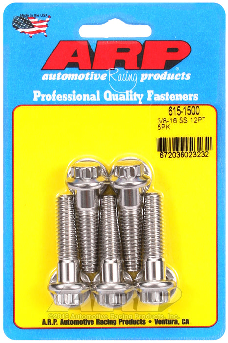 ARP 3/8-16 x 1.500 12pt 7/16 wrenching SS bolts