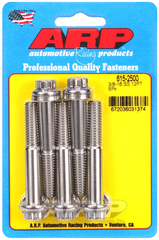 ARP 3/8-16 x 2.500 12pt 7/16 wrenching SS bolts