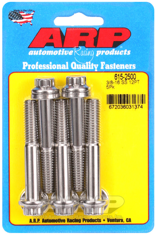 ARP 3/8-16 x 2.500 12pt 7/16 wrenching SS bolts