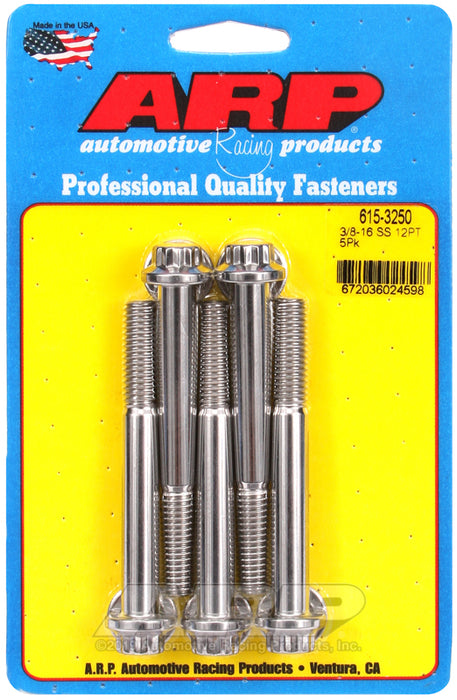 ARP 3/8-16 x 3.250 12pt 7/16 wrenching SS bolts