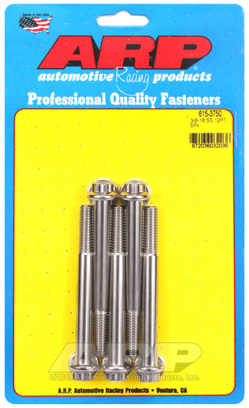 ARP 3/8-16 x 3.750 12pt 7/16 wrenching SS bolts