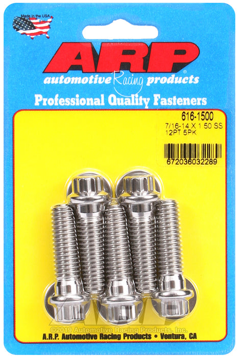 ARP 7/16-14 X 1.500 12pt SS bolts