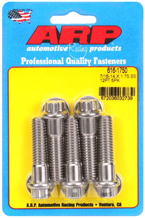 ARP 7/16-14 X 1.750 12pt SS bolts