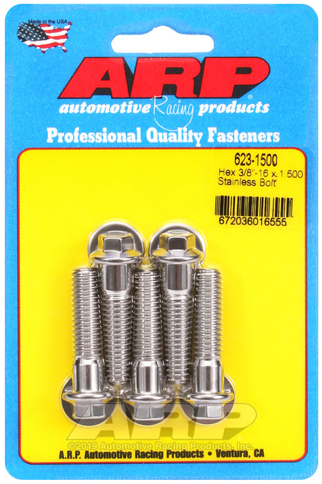 ARP 3/8-16 x 1.500 hex SS bolts