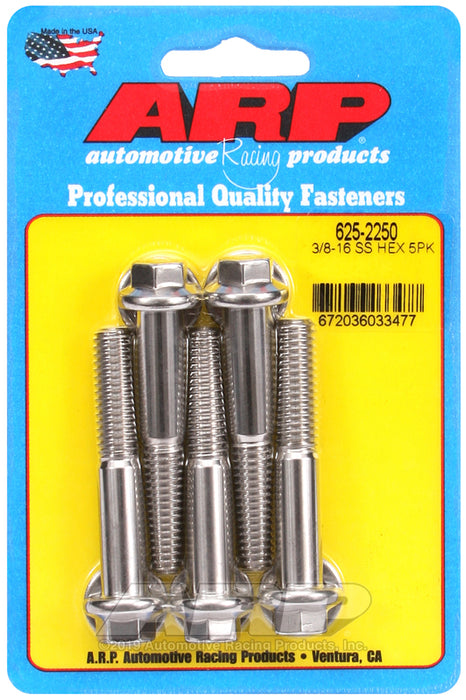 ARP 3/8-16 x 2.250 hex 7/16 wrenching SS bolts