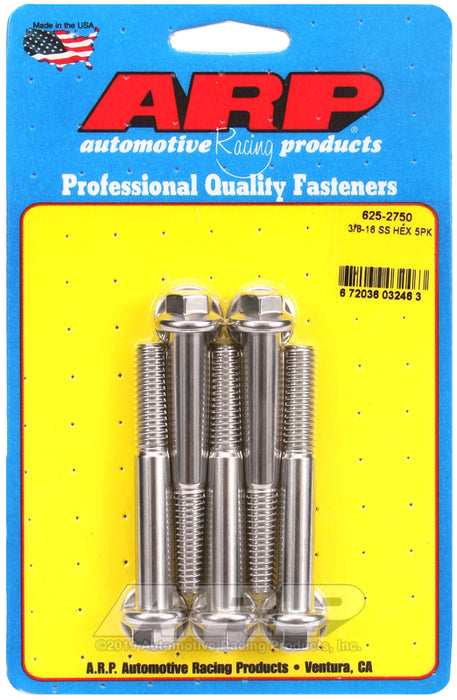 ARP 3/8-16 x 2.750 hex 7/16 wrenching SS bolts
