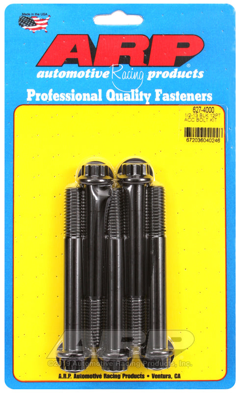 ARP 1/2-13 x 4.000 12pt black oxide bolts