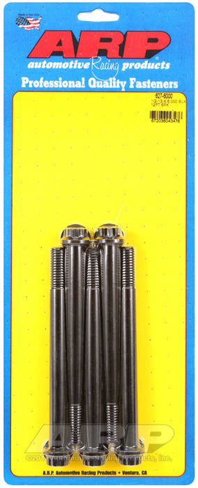 ARP 1/2-13 x 6.000 12pt black oxide bolts
