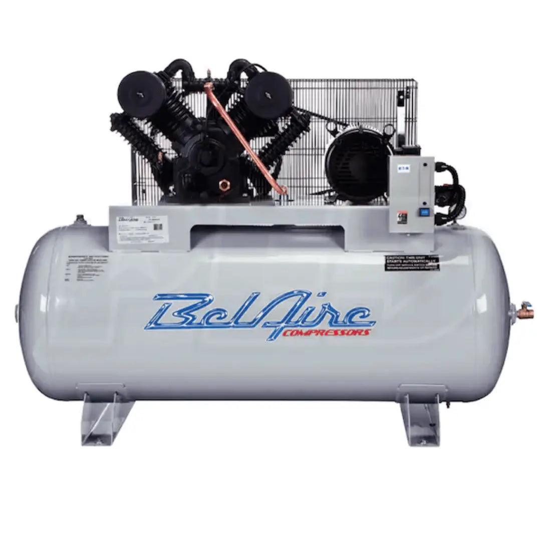 BelAire Iron Series 10-HP 120-Gallon Two-Stage Cast Iron Air Compressor (208-230V 3-Phase)