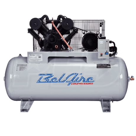 BelAire Iron Series 10-HP 120-Gallon Two-Stage Cast Iron Air Compressor (208-230V 3-Phase)