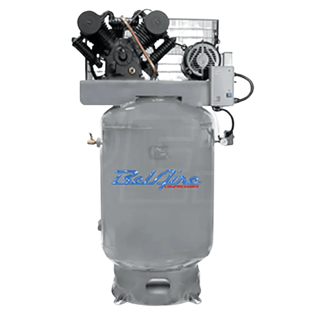 BelAire Iron Series 10-HP 120-Gallon Two-Stage Cast Iron Air Compressor (460V 3-Phase)