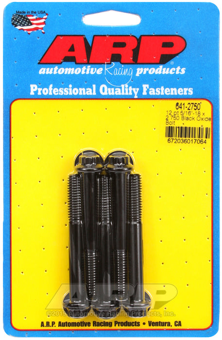 ARP 5/16-18 x 2.750 12pt black oxide bolts