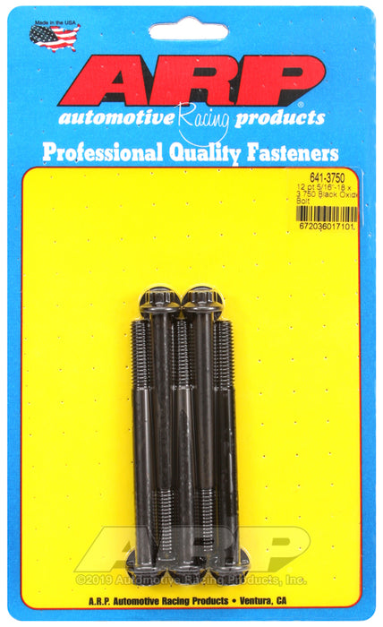 ARP 5/16-18 x 3.750 12pt black oxide bolts