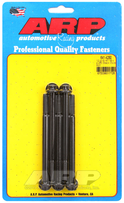 ARP 5/16-18 x 4.250 12pt black oxide bolts