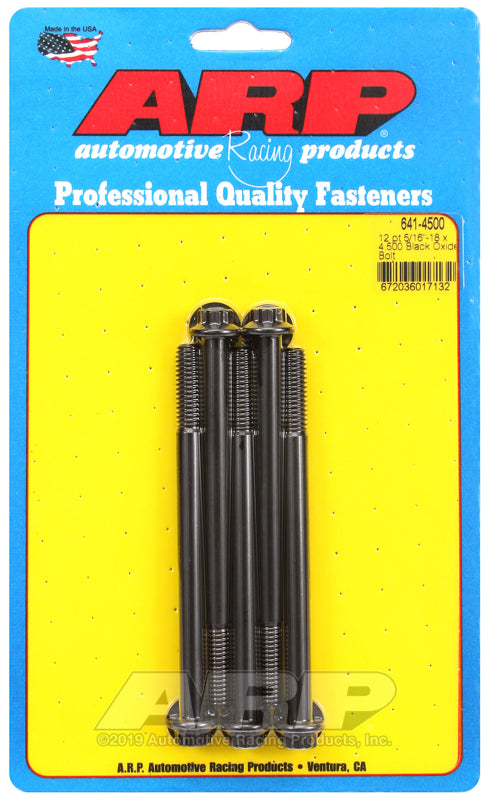 ARP 5/16-18 x 4.500 12pt black oxide bolts