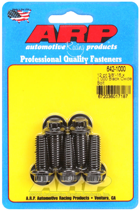 ARP 3/8-16 x 1.000 12pt black oxide bolts