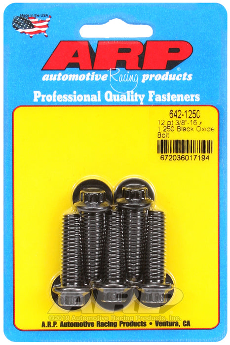 ARP 3/8-16 x 1.250 12pt black oxide bolts