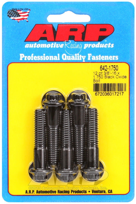 ARP 3/8-16 x 1.750 12pt black oxide bolts