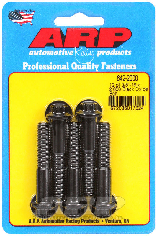 ARP 3/8-16 x 2.000 12pt black oxide bolts