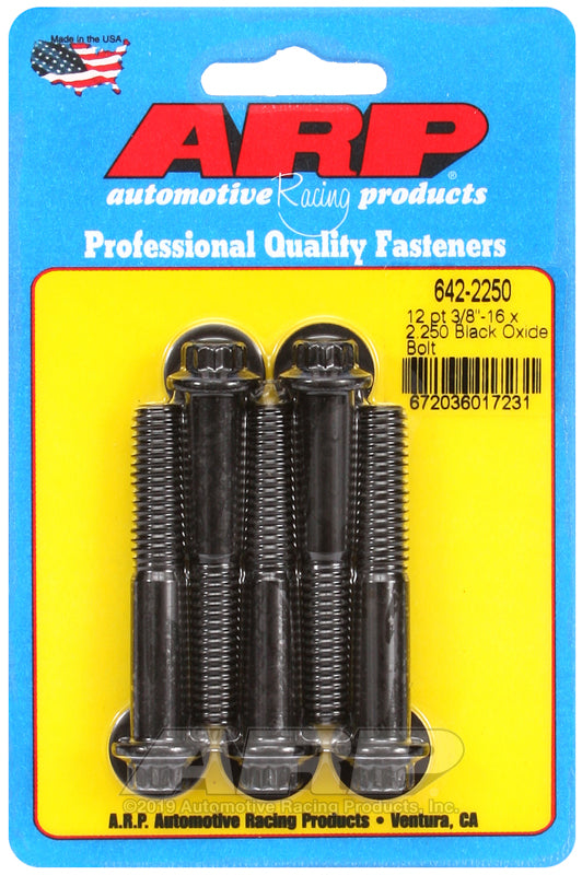 ARP 3/8-16 x 2.250 12pt black oxide bolts