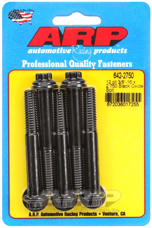 ARP 3/8-16 x 2.750 12pt black oxide bolts