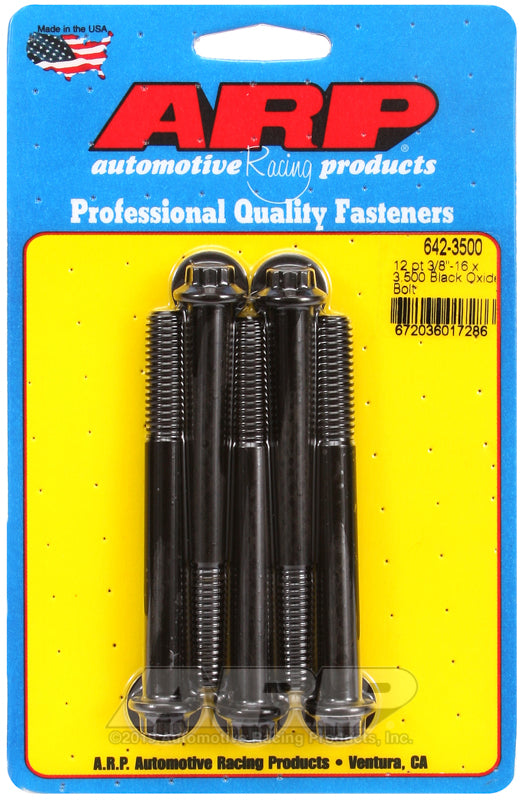 ARP 3/8-16 x 3.500 12pt black oxide bolts