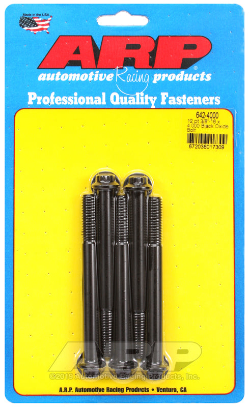 ARP 3/8-16 x 4.000 12pt black oxide bolts