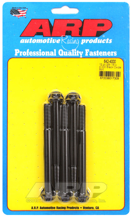 ARP 3/8-16 x 4.000 12pt black oxide bolts