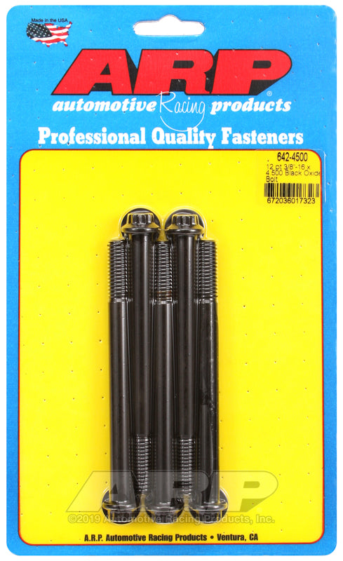 ARP 3/8-16 x 4.500 12pt black oxide bolts