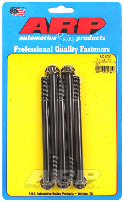 ARP 3/8-16 x 5.000 12pt black oxide bolts