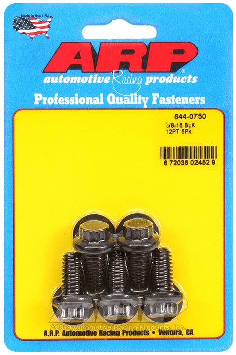 ARP 3/8-16 x 0.750 12pt 7/16 wrenching black oxide bolts