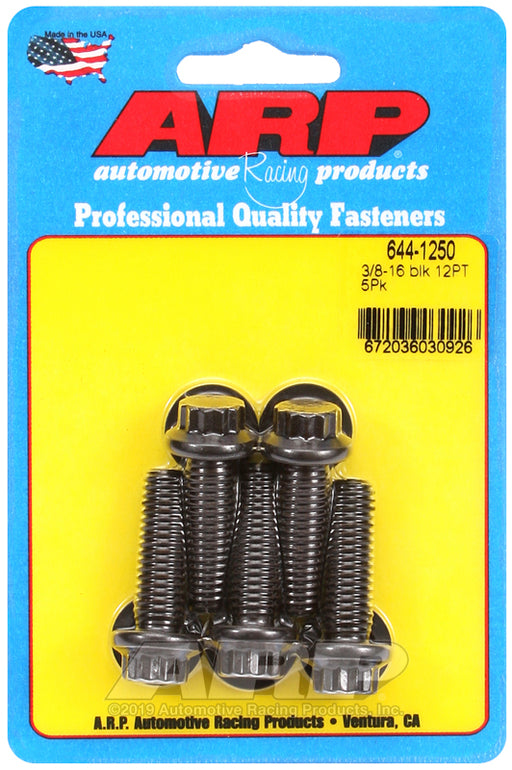 ARP 3/8-16 x 1.250 12pt 7/16 wrenching black oxide bolts