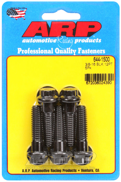 ARP 3/8-16 x 1.500 12pt 7/16 wrenching black oxide bolts