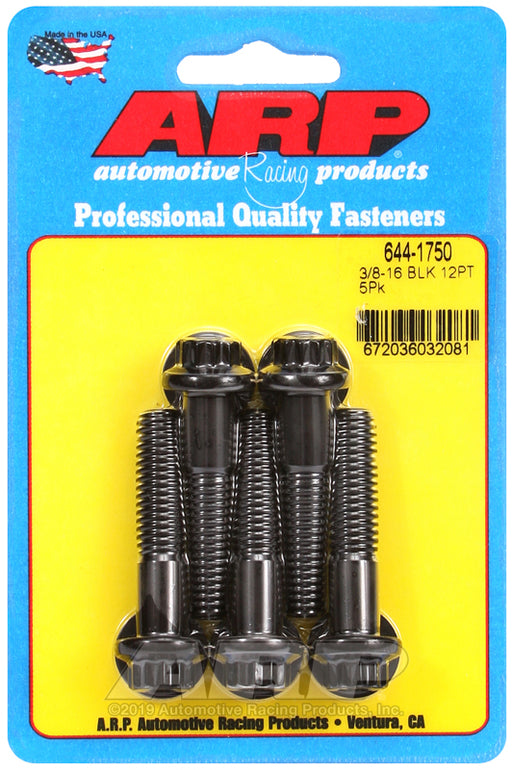 ARP 3/8-16 x 1.750 12pt 7/16 wrenching black oxide bolts