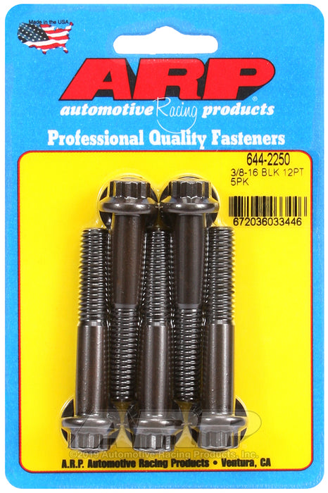 ARP 3/8-16 x 2.250 12pt 7/16 wrenching black oxide bolts