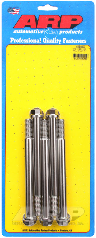 ARP 1/2-13 x 6.000 hex SS bolts