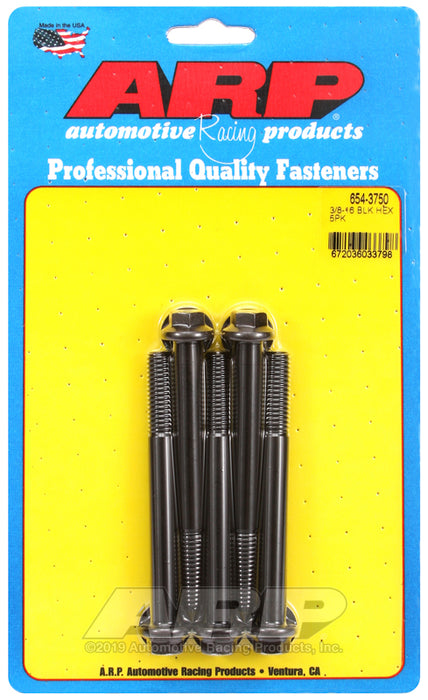 ARP 3/8-16 x 3.750 hex 7/16 wrenching black oxide bolts