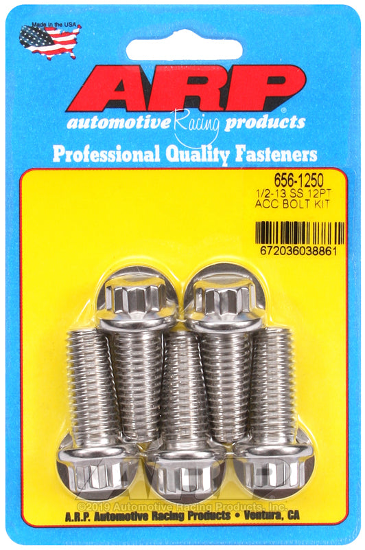 ARP 1/2-13 x 1.250 12pt SS bolts