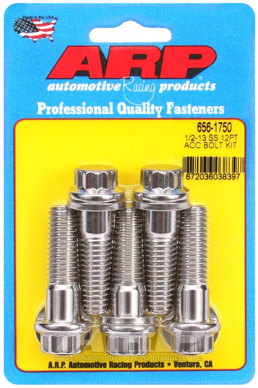ARP 1/2-13 x 1.750 12pt SS bolts