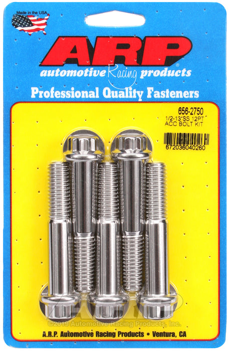 ARP 1/2-13 x 2.750 12pt SS bolts