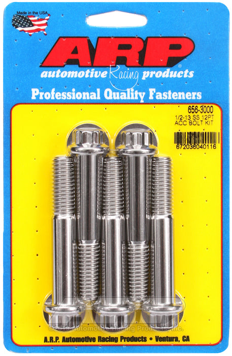 ARP 1/2-13 x 3.000 12pt SS bolts
