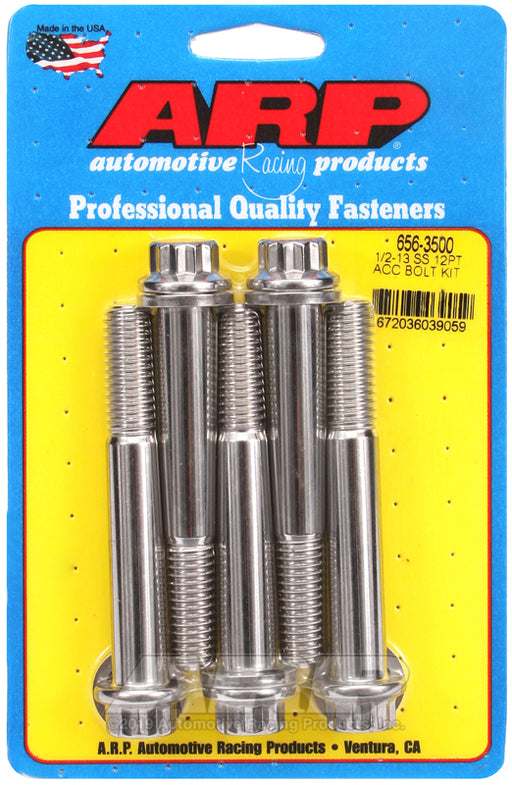 ARP 1/2-13 x 3.500 12pt SS bolts