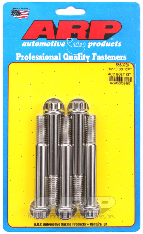 ARP 1/2-13 x 3.750 12pt SS bolts