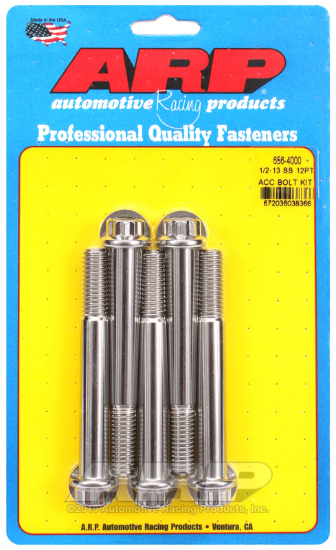 ARP 1/2-13 x 4.000 12pt SS bolts