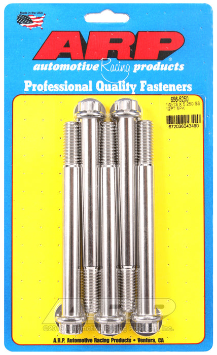 ARP 1/2-13 x 5.250 12pt SS bolts
