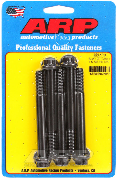 ARP M10 x 1.50 x 90  12pt black oxide bolts