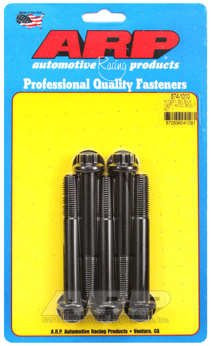ARP M12 x 1.50 x 90 12pt black oxide bolts
